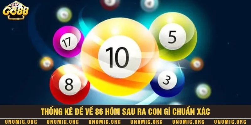 Phương pháp chơi đề về 86 hôm sau ra con gì ăn lớn 1 Thống kê các bộ số liên quan đến đề 86